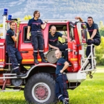 Photos pour le calendrier des pompiers de Frangy et Musièges 74